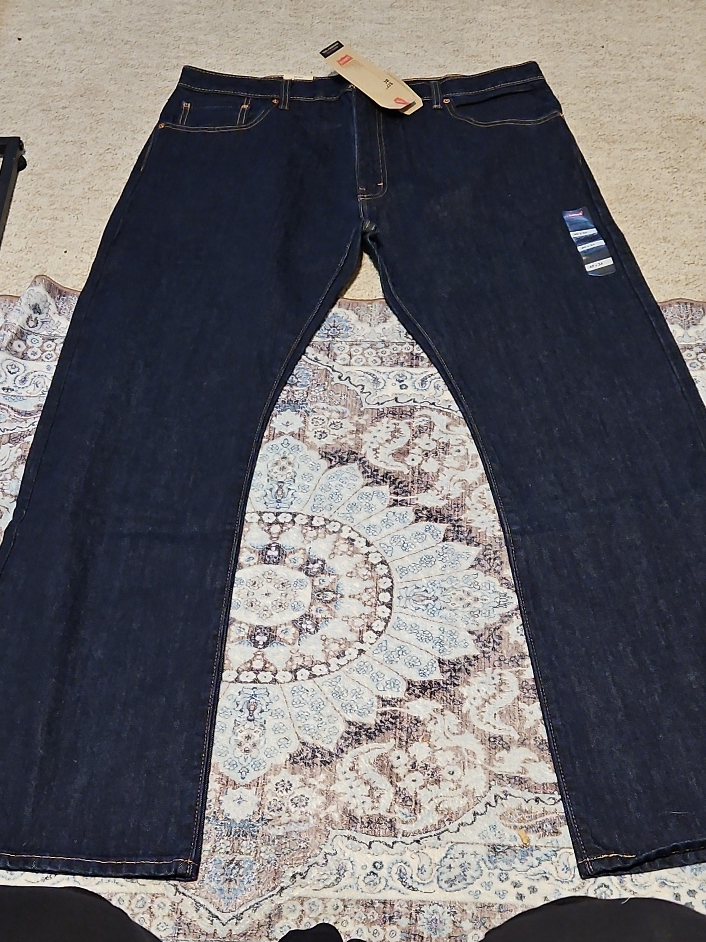 Levis Indigo Bootcut Jeans  Dark Blue Denim